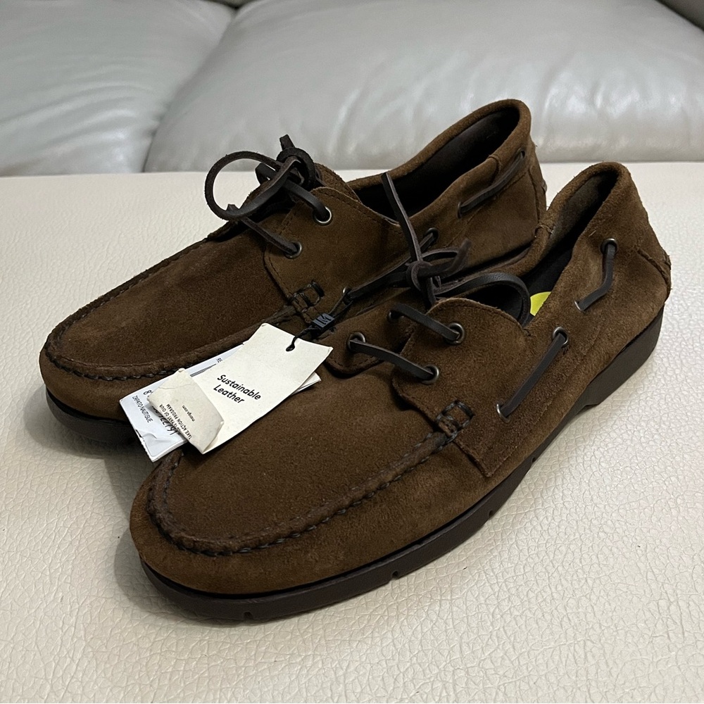 NWT - Mango Men's Lightweight Suede Boat Shoes - Made in Portugal - EU 42/US 8.5
